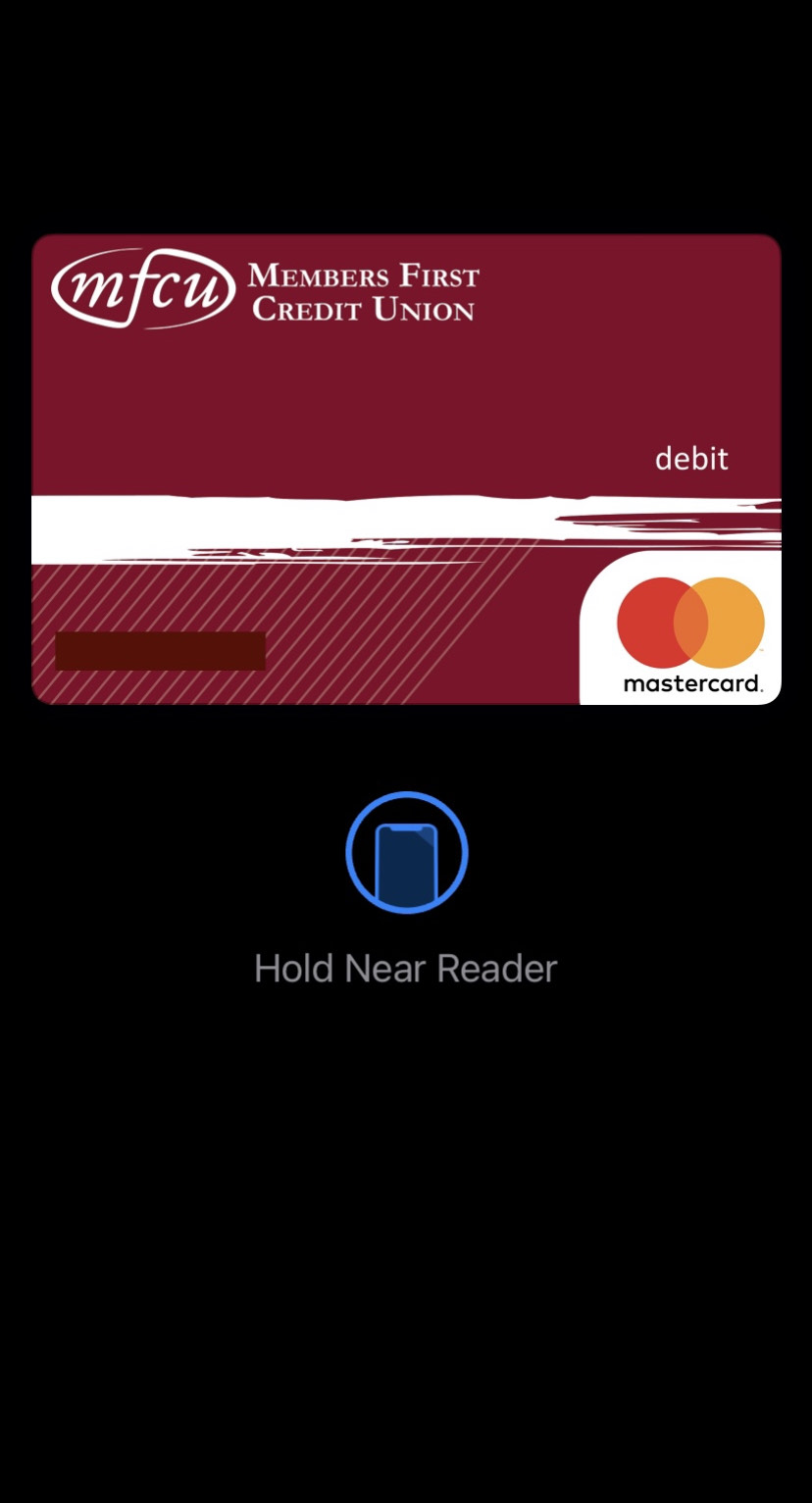 Image of an MFCU Card in a digital wallet